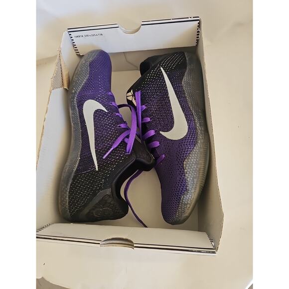 Nike Kobe 11 Elite Low Eulogy Hyper Grape Basketball Mens 822675-510 Size 10 - Picture 11 of 12